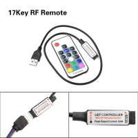 17-Key RF USB RGB - LED Controller 